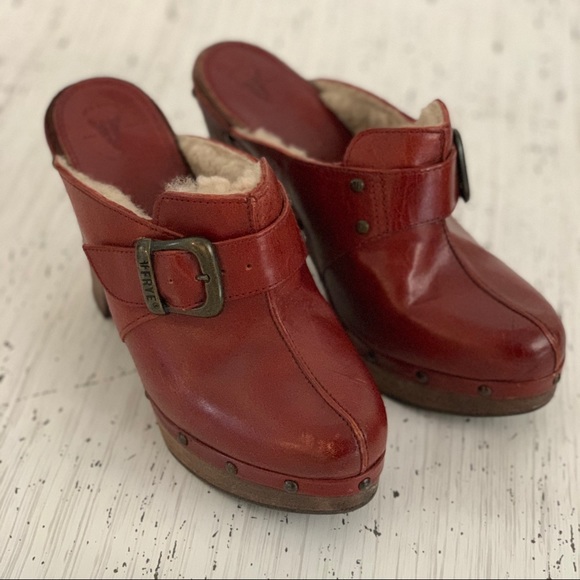 Frye Shoes - FRYE clogs, like new